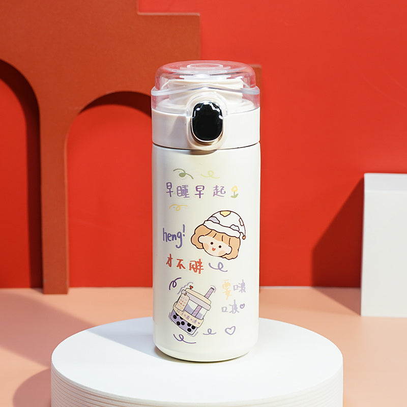 Thermos Cup Women's Home Fall Proof Cute Portable Cup