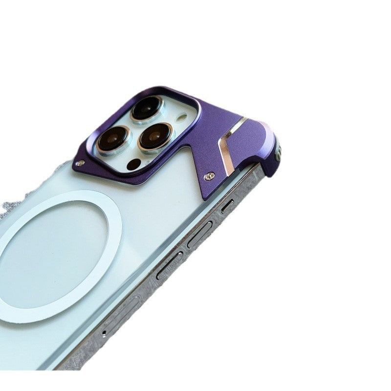 Applicable Frameless Phone Case Metal Magnetic 15 Protective Case 14