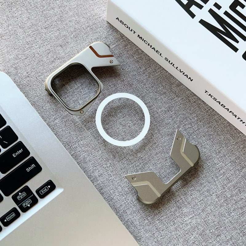 Applicable Frameless Phone Case Metal Magnetic 15 Protective Case 14