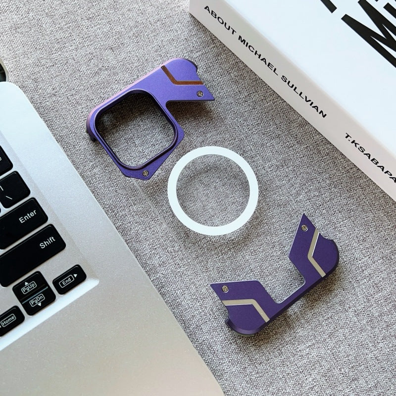 Applicable Frameless Phone Case Metal Magnetic 15 Protective Case 14