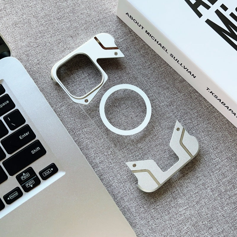 Applicable Frameless Phone Case Metal Magnetic 15 Protective Case 14