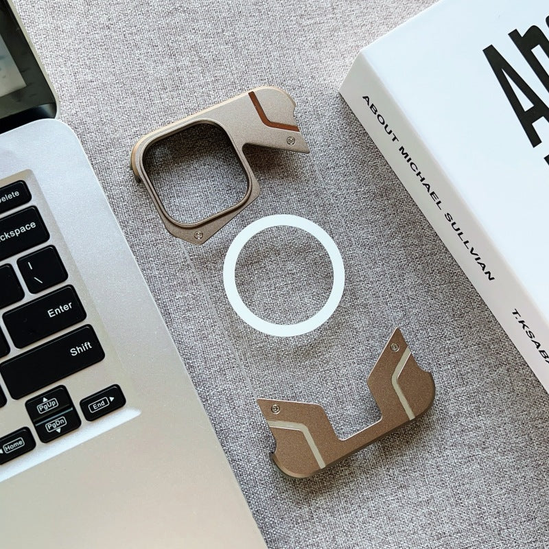 Applicable Frameless Phone Case Metal Magnetic 15 Protective Case 14